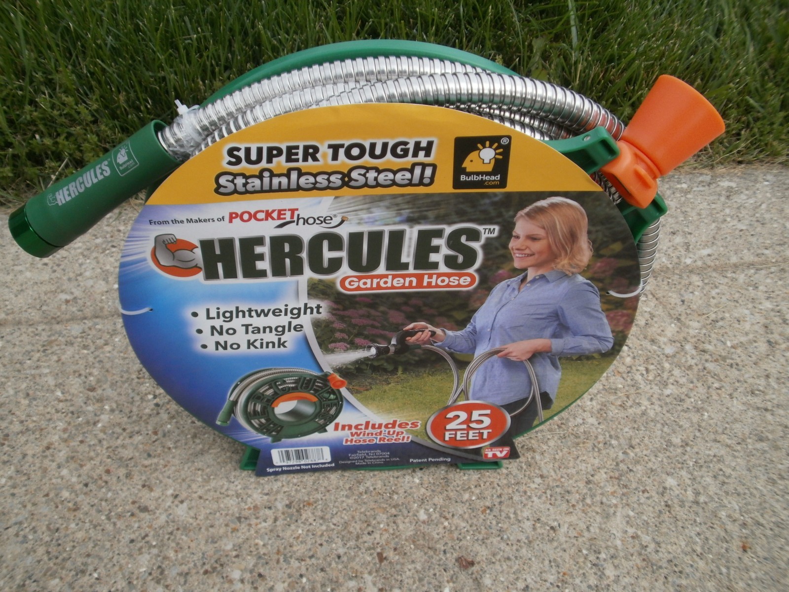 Hercules Metal Garden Hoses, 75 Ft STAINLESS STEEL HOSE COMBO, As seen