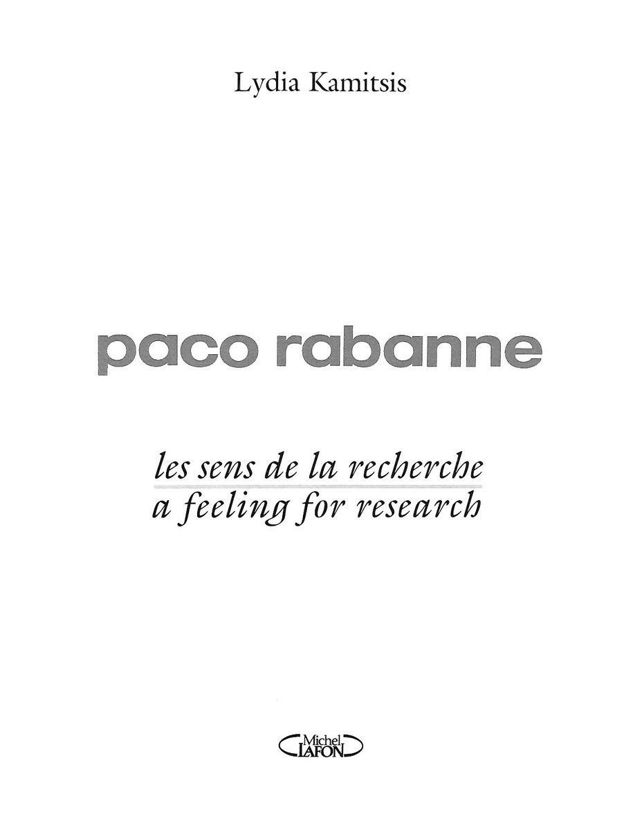 Paco Rabanne by Kamitsis Lydia ラバンヌ 作品集 Paco Rabanne by Kamitsis Lydia ラバンヌ 作品集 Paco Rabanne