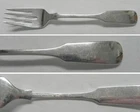Gorham OLD ENGLISH TIPT 1870 Sterling Silver 6-3/4" Salad Fork, No Mono, Date P