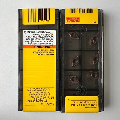 DCMT070204-UM 1125/SANDVIK Original genuine CNC alloy blade 10PCS - Picture 2 of 3