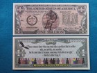BLACK LIVES MATTER = BLM: One Human Race ~ $1,000,000 One Million Dollar Bill — photo 1
