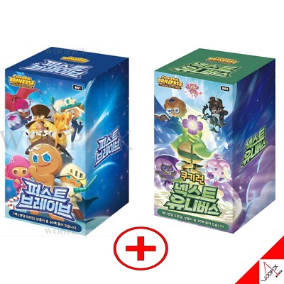 Cookie Run Braverse FIRST BRAVE + Next Universe Booster Pack Card 2Box -Korean