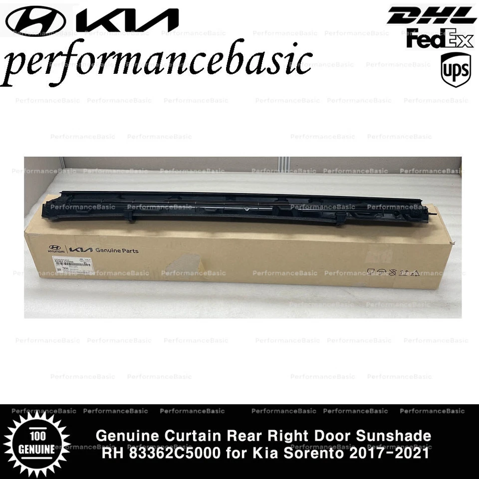 Genuine Curtain Rear Right Door Sunshade RH 83362C5000 for Kia Sorento 2017-2021 - Изображение 2 из 4