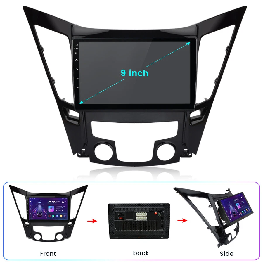 Radio estéreo para coche Apple Carplay Android 13 GPS navegación para Hyundai Sonata 2011-2015 Foto 4 de 4