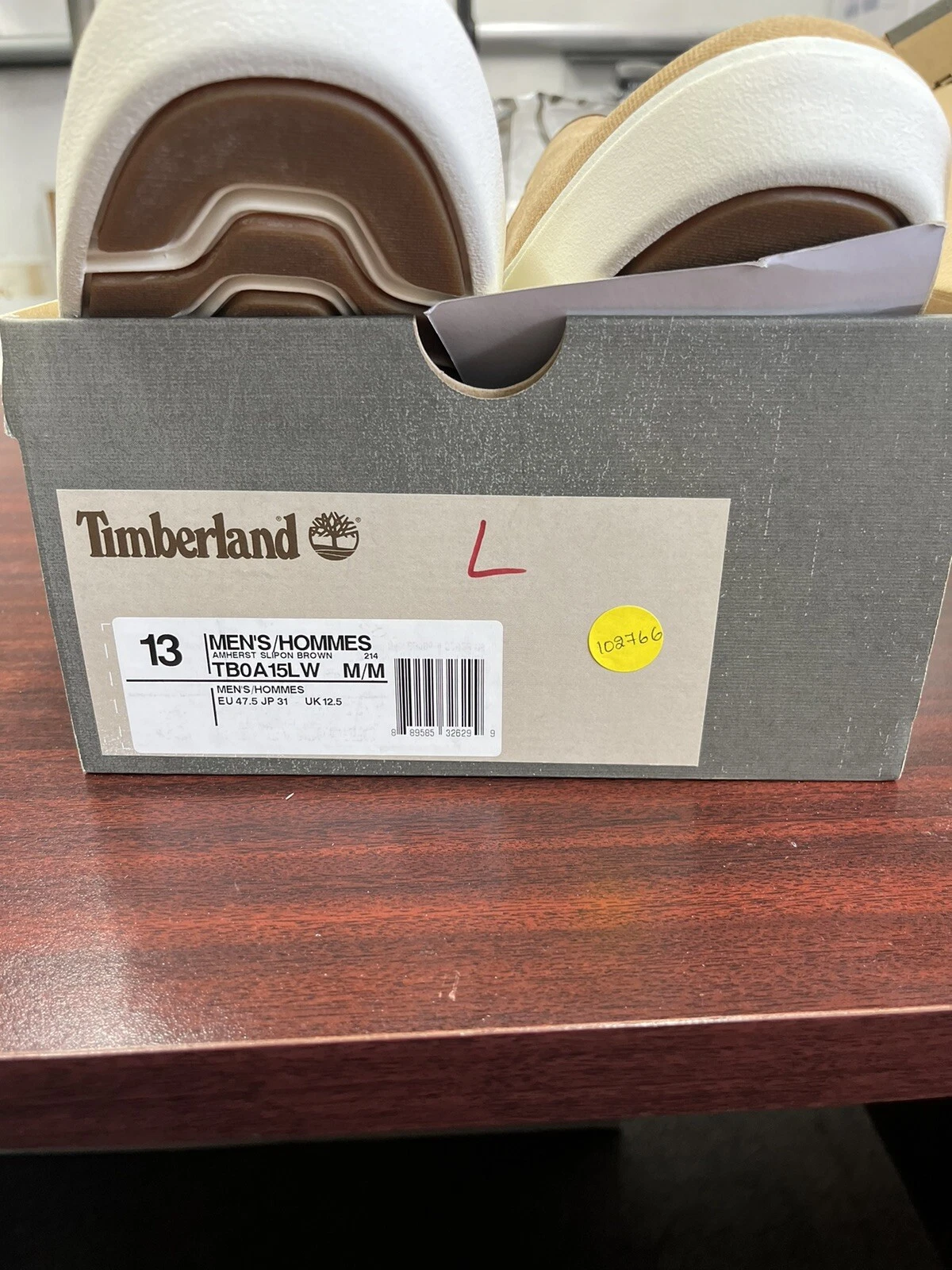 Mocassini da barca Timberland Amherst marroni scarpe slip on da uomo US 13 EU 47 5