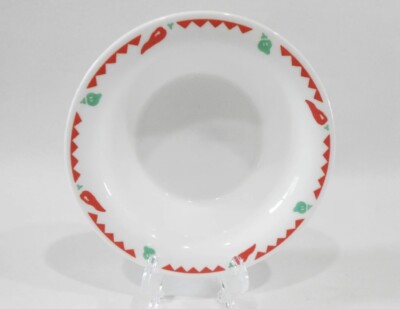   NEW Corelle FIESTA 8-oz FLAT RIM CEREAL BOWL Rice Salsa Soup CHILI PEPPERS