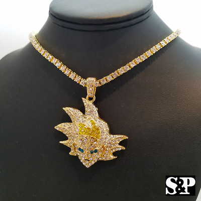 Hip Hop Iced SON GOKU pendant & 20