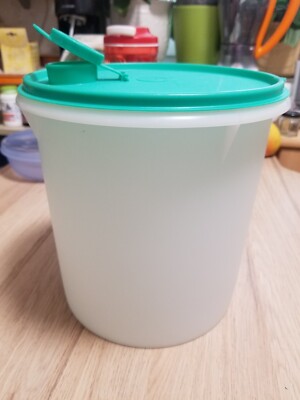 Tupperware Jumbo Canister Pour Ausgießer 8LAusgießkanister Gr-Y Grün-Transparent