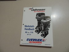 Manuale officina Johnson Evinrude fuoribordo 1995 85 88 90 100 112 115 CV 90CV