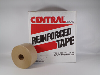 Central Reinforced Water Activated Tape 260 K7451 3'' x 450' (10 rolls)  