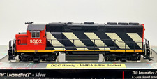 HO ATLAS 10000081 SILVER GP-40 LOW NOSE CANADIAN NATIONAL CN 9302 DCC INSTALLED
