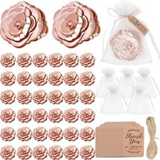 50 Set Rose Compact Mirrors Bulk Quinceanera Wedding Party Favors Including R...