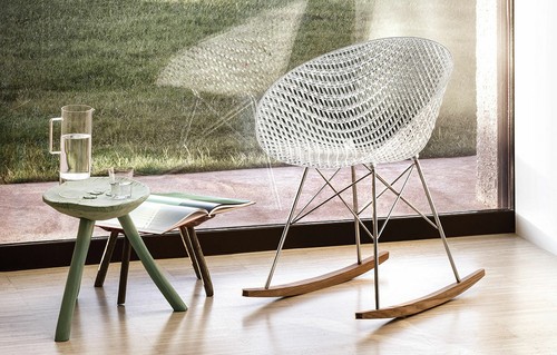 MATRIX DONDOLO Kartell CRISTALLO/CROMO originale NUOVO - Imagen 2 de 2