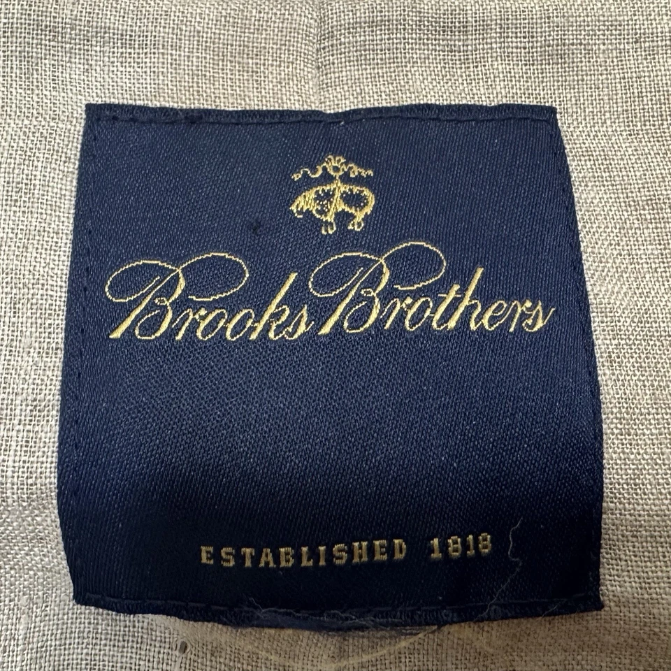 Brooks Brothers Safari Jacket Men’s 2XL Linen/Cotton Blend * - Image 3 of 4
