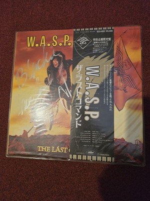 W.A.S.P The Last Command LP Japanese Release 1985 Signed with Extras.