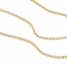 14K Gold Filled Curb Chain 1.5mm Width Sold by the Foot