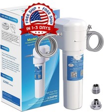 Sistema de Filtro de Agua Para Grifo Cocina Casa Acero Inoxidable 22000G Filtra