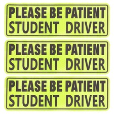 3 Pcs Fahranf&auml;nger Aufkleber Sch&uuml;ler-fahrer-schild Reflektierende Autoaufkleber