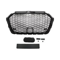 KüHlergrill Ohne Emblem FüR Audi A3 8V Facelift 17-18 GläNzend Schwarz RS3 Look