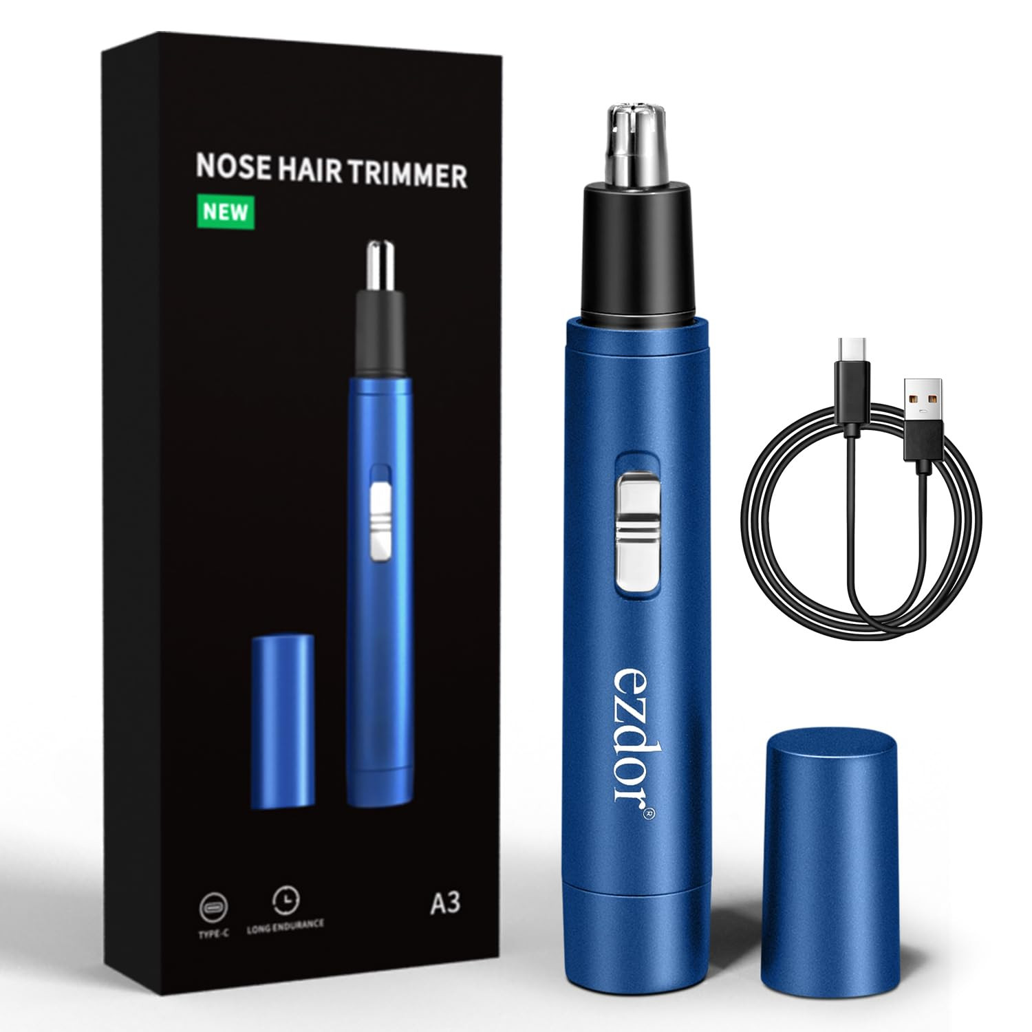 Electric Nose & Ear Hair Trimmer for Men Women with USB C Charging