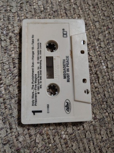 Megadeth Rust in Peace Cassette Tape 1990 USA - Picture 3 of 4