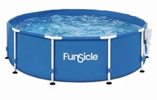 Funsicle 10' x 30" Outdoor Activity Round Frame Above Ground Swimming Pool Set