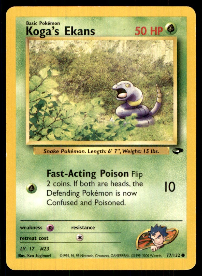 2000 Gym - Challenge Koga’s Ekans Basic/Common #77