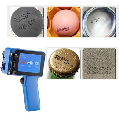 Compactly Handheld Inkjet Printer For Variable Data Logos Barcodes On Plastic