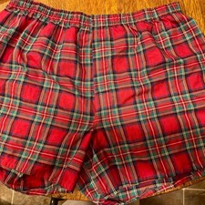 Plaid Red Men's Boxers NWOT
