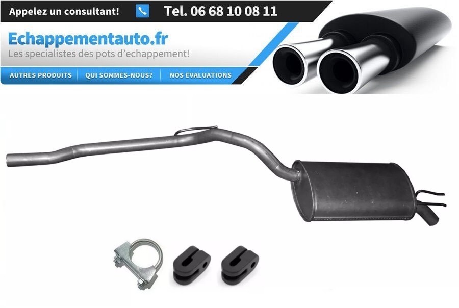 Silencieux arrière Renault Twingo 1.2i 16V pot echappement 8200038995