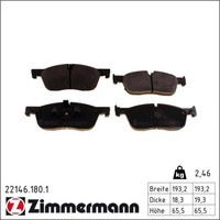 Zimmermann 22146.180.1 Bremsbelagsatz FüR Land Rover Discovery Range Evoque