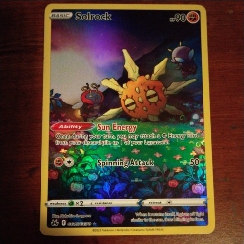 Solrock GG15/GG70 Crown Zenith Galarian Gallery Full art holographic NEAR MINT