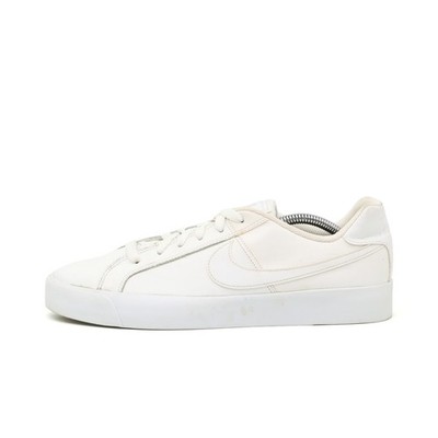 Nike Herren Court Royale Schuhe Weiß Leder Low-Top Bequem Sneaker EU 42.5