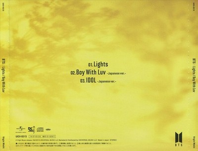 BTS LIGHTS/BOY WITH LUV NEW CD
