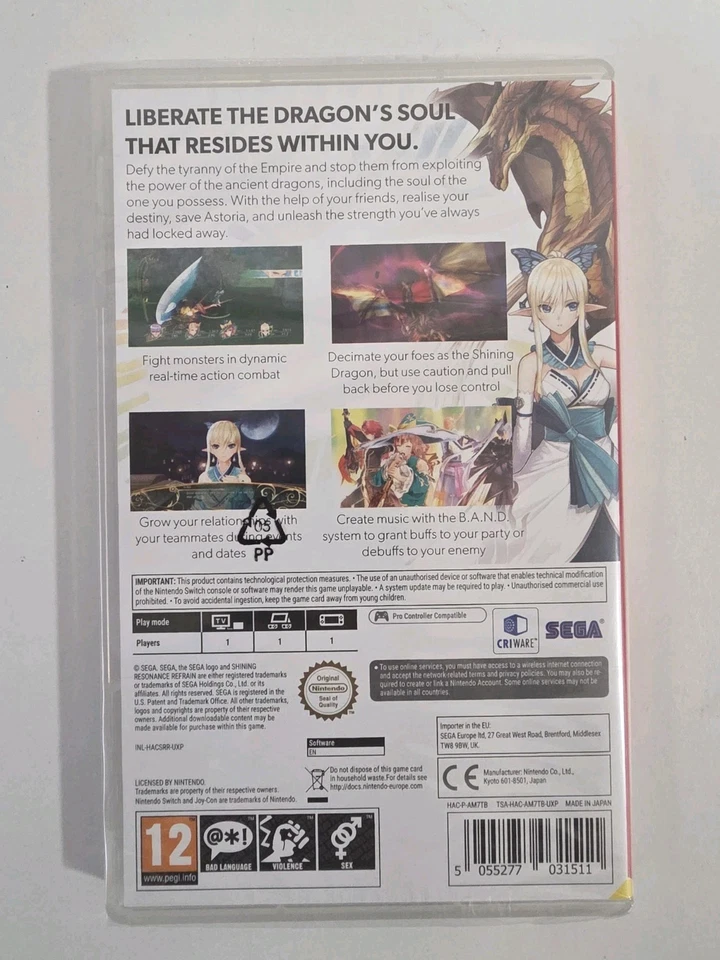 Shining Resonance Refrain Switch Brand New Sealed - Image 2 of 2
