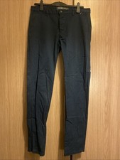 Primark Mens Navy Blue Chino Trousers Stretch Slim Fit W34/L34