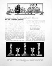 Antique Old Print Some Glass From Mrs Reyn-Peyton'S CollectionPages 1917
