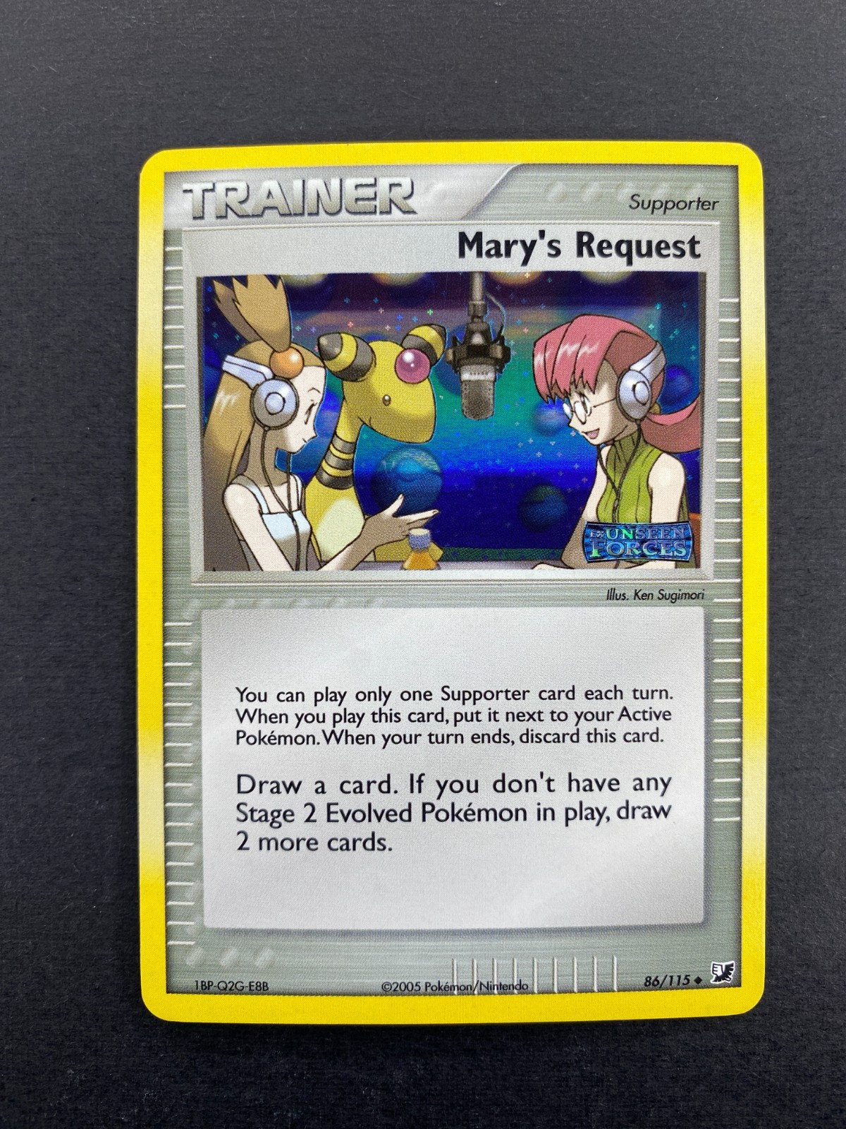 Mary's Request - 86/115 - Unseen Forces - Reverse Holo - NM