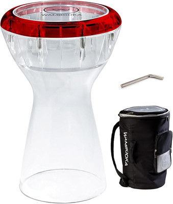 Red Ruby Darbuka   Dry & Wet Sound Modes, 8.75'' Head, Lightweight- Professional