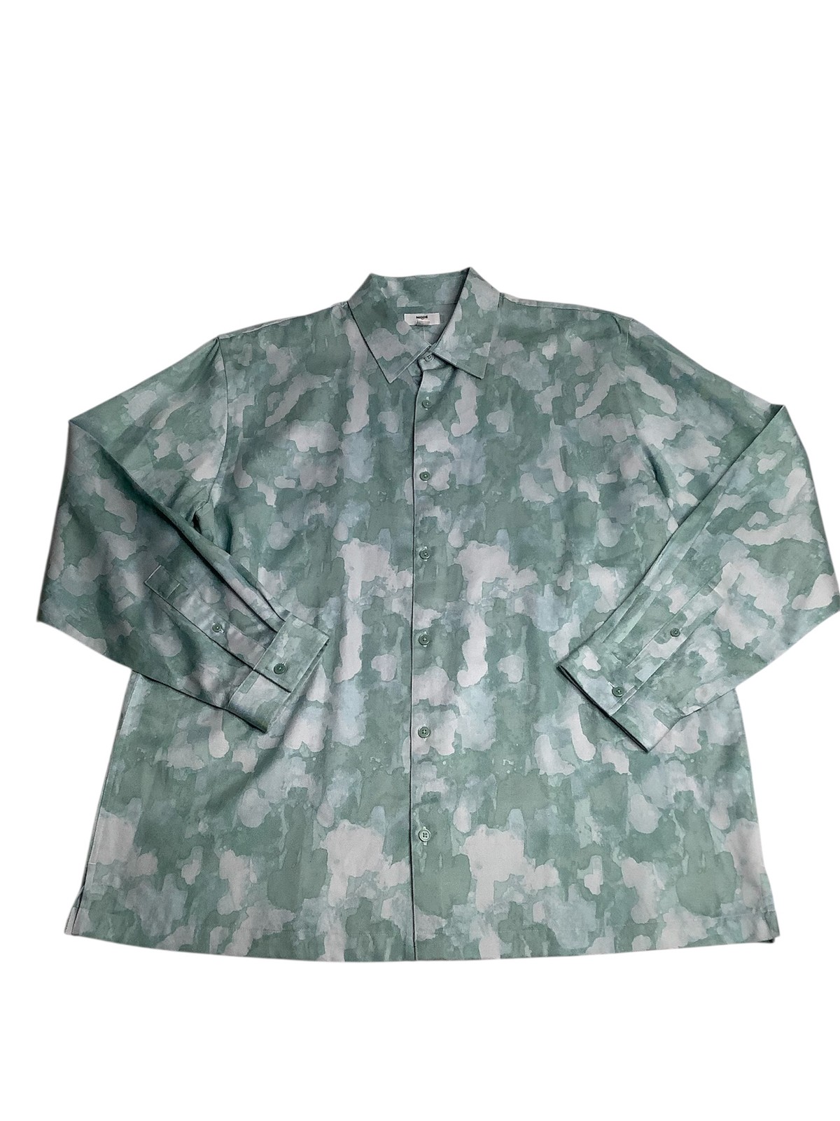 Mode of One Mens Regular fit Long Sleeve Button-Up Shirt Large Blue 7390₽