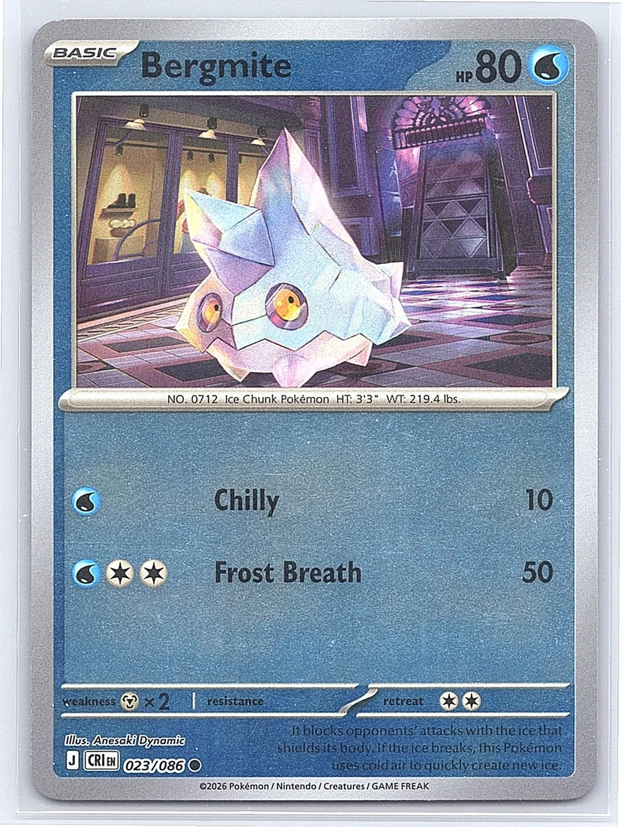 bergmite pokemon card Amazon.com: Pokemon - Bergmite (36/114)