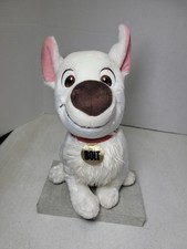 Walt Disney Store Pixar SOFT LARGE BOLT THE WHITE DOG 13" Plush Stuffed Animal