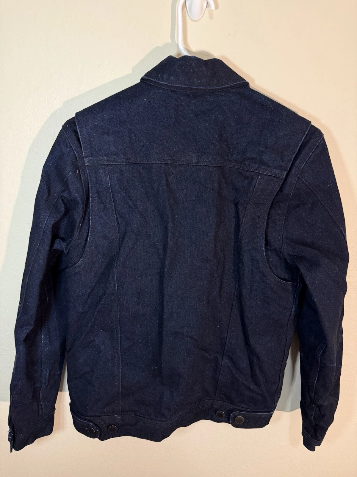 Freenote Classic Cloth Denim Riders Jacket Raw Fleck Indigo Small image 3