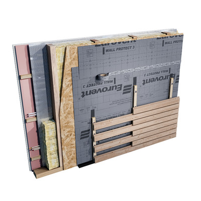 75qm KAUFDACH  WALL PROTECT 3 - dreilagige Fassadenbahn Winddichtung Windschutz
