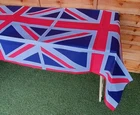 Union Jack Table Cloth King Coronation Rectangular Paper Table Cover 160 x 109cm