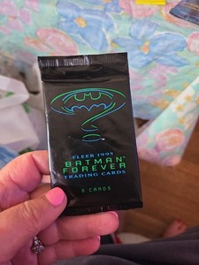 1995 FLEER BATMAN FOREVER Hit Movie 🍿  7  Packs  JIM CARREY OVP IMPORT