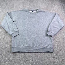Vintage Lands End Sweatshirt Mens Large Grey Crewneck Pullover Sweater 90s