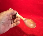 SCARCE CIVIL WAR ERA SOLDIER'S CARVED HORN CAMP SPOON