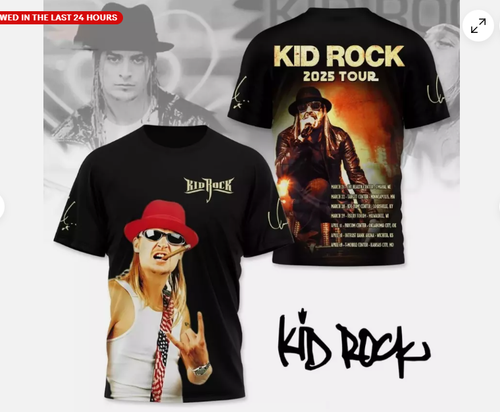 Kid Rock Tour 2025 Spring Arena 2025 hot shirt 3d, cute gift dad 3d