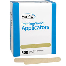 Premium Wood Applicators, Non-Sterile, Hair Removal Waxing Sticks, Large, 6" L X